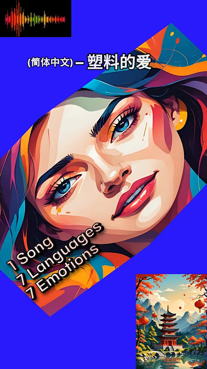 1Song   7 Languages   7 Emotions - 'Plastic Love'  (Chinese) by W-Echo