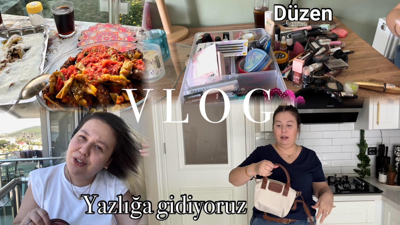 MAKYAJ ÜRÜNLERİMİ DÜZENLİYORUZ 💄 | AKHİSAR’DA NEFİS FIRINDA BÖREK 🥐| YENİ FOÇA’YA YAZLIĞA GİDİYORUZ