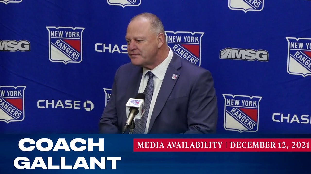 New York Rangers Coach Gallant Postgame Media Availability Dec. 12