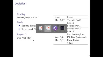 UMN CSCI 4061 14 Sockets Part2