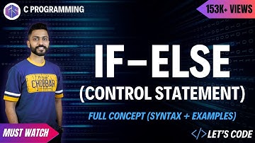 If else in C Programming | Syntax, Examples, Full Concept | Control statement