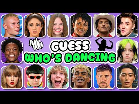 Who Dances Better? 💃🎶 Guess Who’s Dancing | Michael Jackson, Shakira, IShowSpeed, Haaland, Kpop