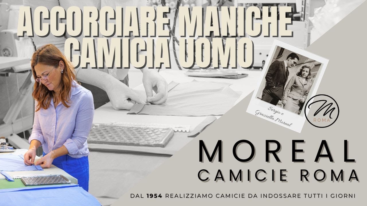Accorciare maniche camicia uomo | Camicie su misura Moreal Camicie Roma