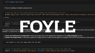 The End of DevOps Guesswork — Foyle