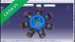 Small Radial Engine - Advanced BOM - CATIA V5 Training - Drafting