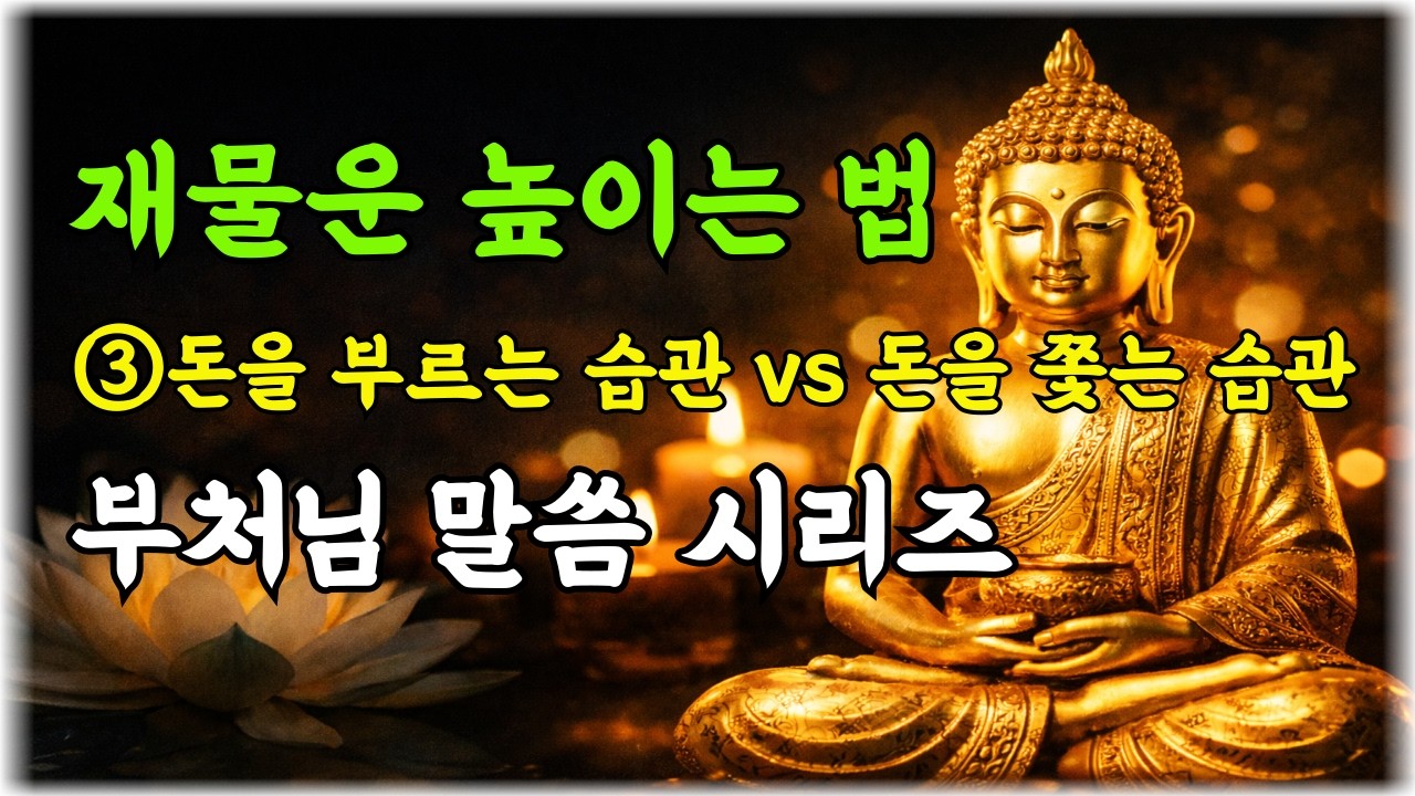 부처님이 말씀하신 재물운 높이는 법 ③ 