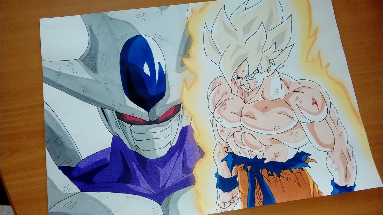 Drawing Goku SSJ vs Cooler Final Form YouTube