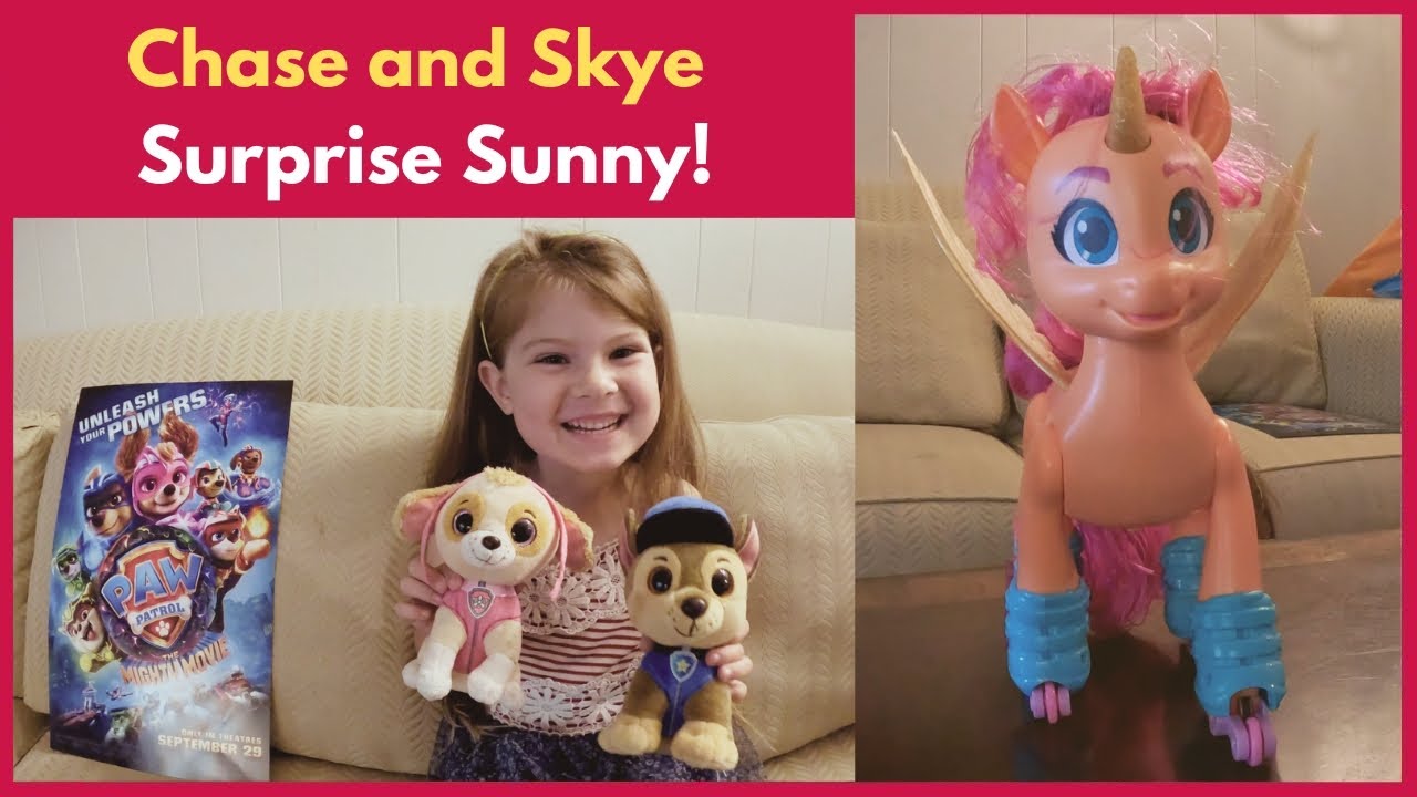 Paw Patrol's Skye and Chase Surprise Sunny Starscout on Her Birthday