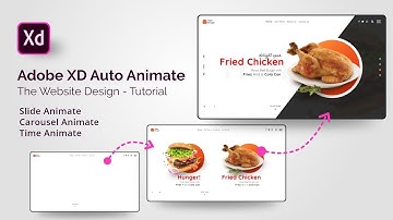 Adobe XD Auto Animate the Website Design - Tutorial