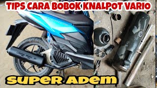 HONDA VARIO EXHAUST MODIFICATION TUTORIAL: SUPER SMOOTH SOUND.. SEE THE MUFFLER'S INTERNAL SILENC...