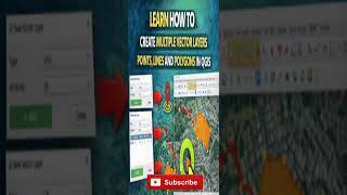 Create Multiple Point, Line, and Polygon Layers in QGIS #sort #sortvideo #viral #viralvideo #gis