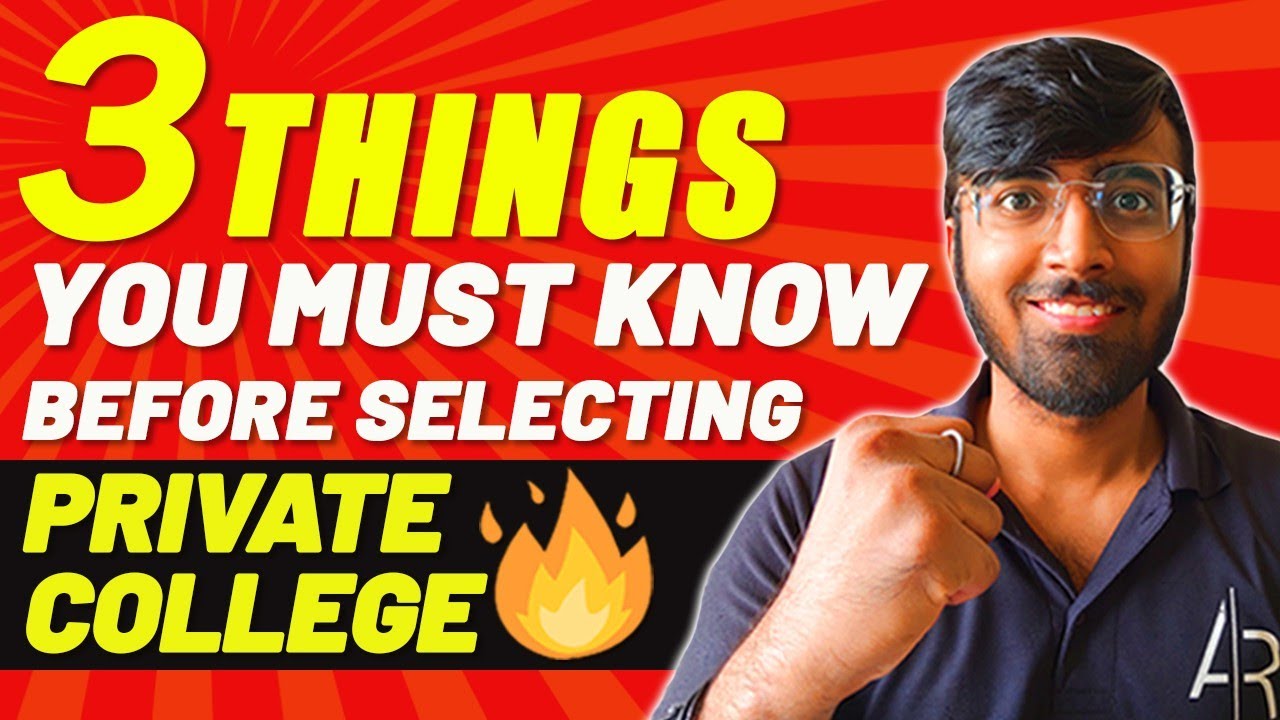 💰Private Engineering Colleges | 3 Things You Must Know Before Selecting Private Colleges🔥🔥🔥