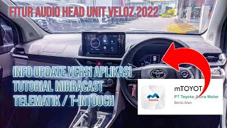 Fitur Spesial Audio Head Unit Veloz 2022 | Update Versi Aplikasi | mirracast | Telematik / T-InTouch screenshot 1