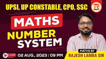 MATHS NUMBER SYSTEM For UPSI, UP CONSTABLE, CPO, SSC II Rajesh Lamba Maths II