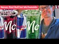McDonalds Red Bull Waldmeister und Blueberry mit getrockneten Heidelbeeren im Test!
