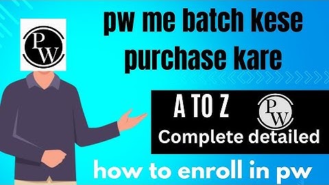 How to purchase pw batch online|| pw me batch kese buy kare || how to enroll in PW #pw  @Host_hari