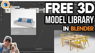Free 3D Model LIBRARY - INSIDE BLENDER! Intro to BlenderKit