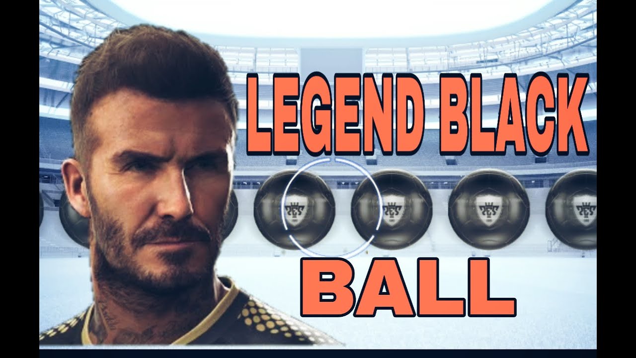 Legend black ball pack opening in pes 19 mobile