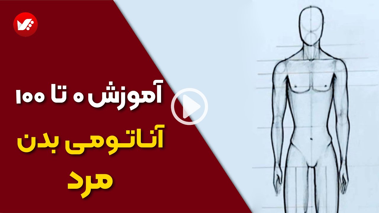 آموزش آناتومی بدن مرد برای طراحی لباس مردانه ♂️
