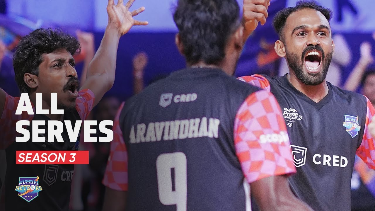 Epic Super Serves by Mumbai Meteors | Prime Volleyball League Season 3
