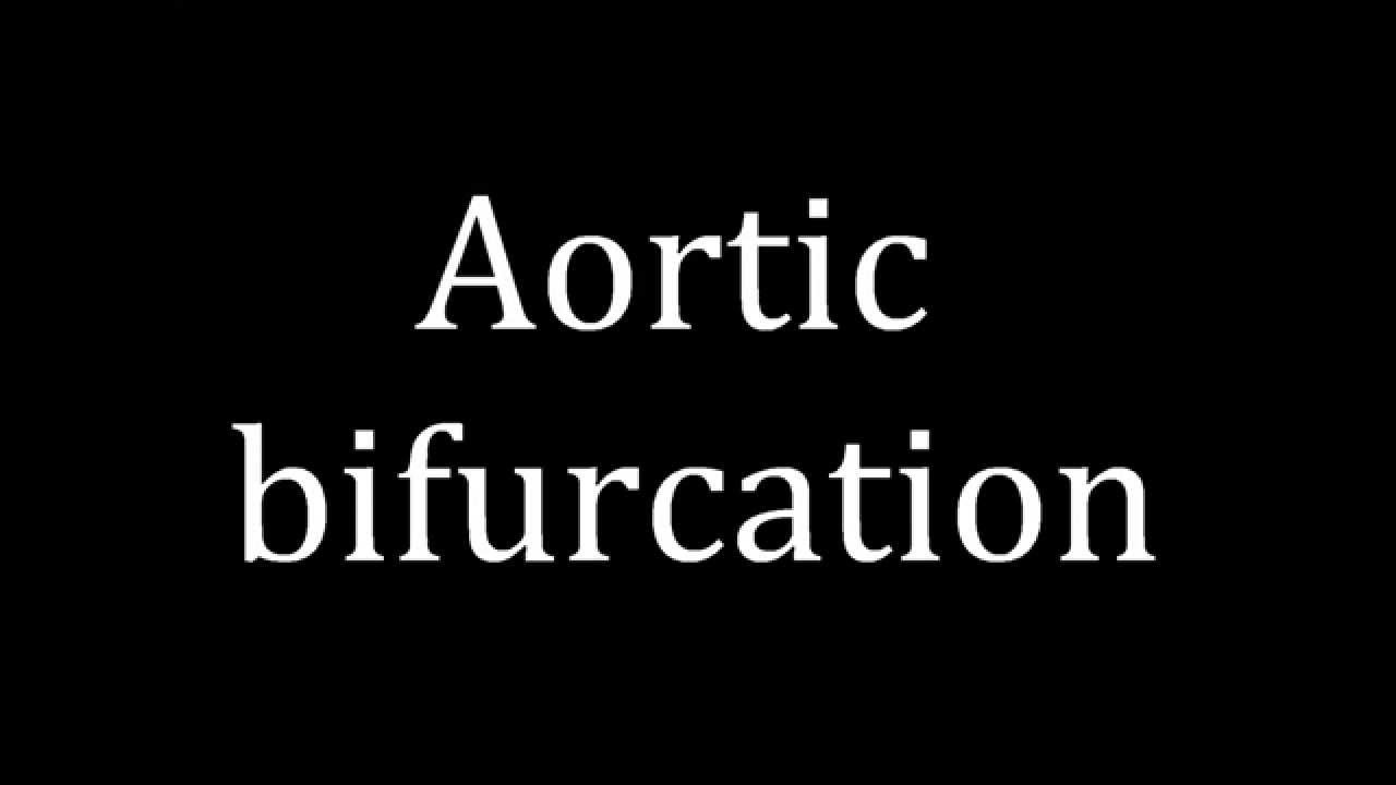 How to pronounce Aortic bifurcation YouTube