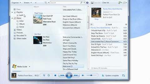Create or change a regular playlist in Windows Media Player