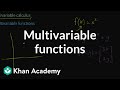 Multivariable functions | Multivariable calculus | Khan Academy