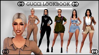 DESIGNER | GUCCI LOOKBOOK (Part 2) | CC LINKS || SIMS 4