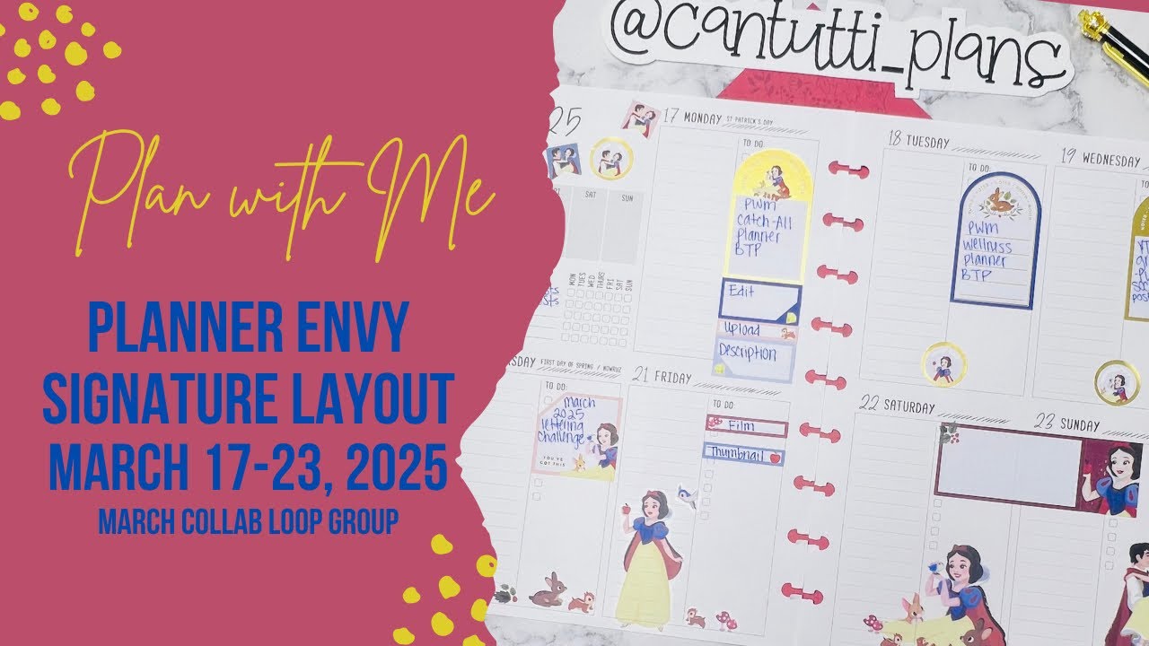 Plan with Me // Planner Envy Signature Layout // FAIRYTALE Theme