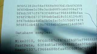 Password security, hashes and rainbow tables PART 1
