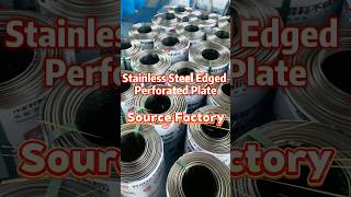 Stainless steel edge-press perforated plate direct manufacturer. 💥#Perforatedplate #stainlesssteel
