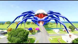 OMG!!Winter Escape Lightning McQueen from Giants mutant Monster Cars Eater - Coffin dance (Cover) screenshot 4