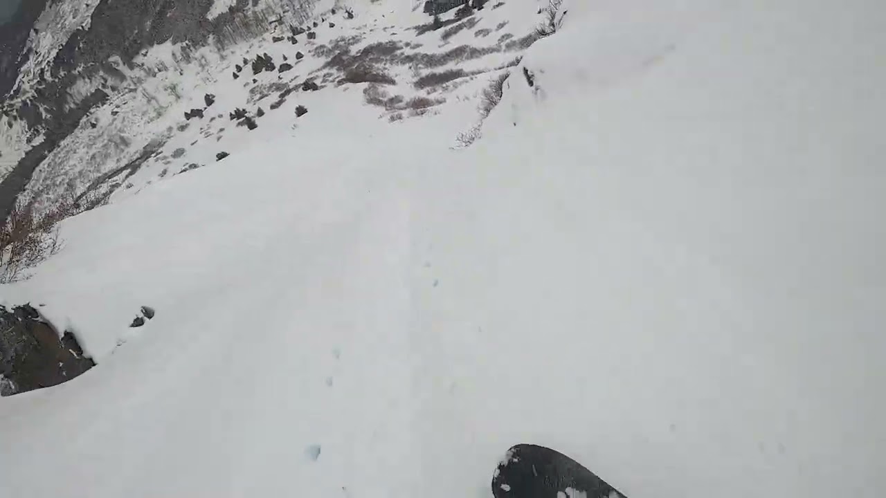 solo meadows adventure split boarding Crow Creek Alaska