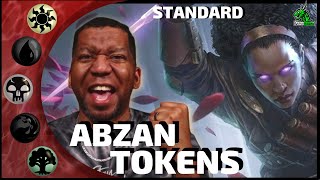 🟢⚪⚫This ABZAN TOKENS Deck Is a Contender in Mythic Standard!| Crimson Vow MTG Arena BO1 Ranked