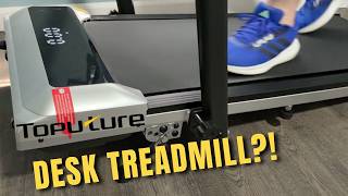 Toputure TP6 Treadmill 🔥 Compact Walking Pad + Desk Setup Game Changer!