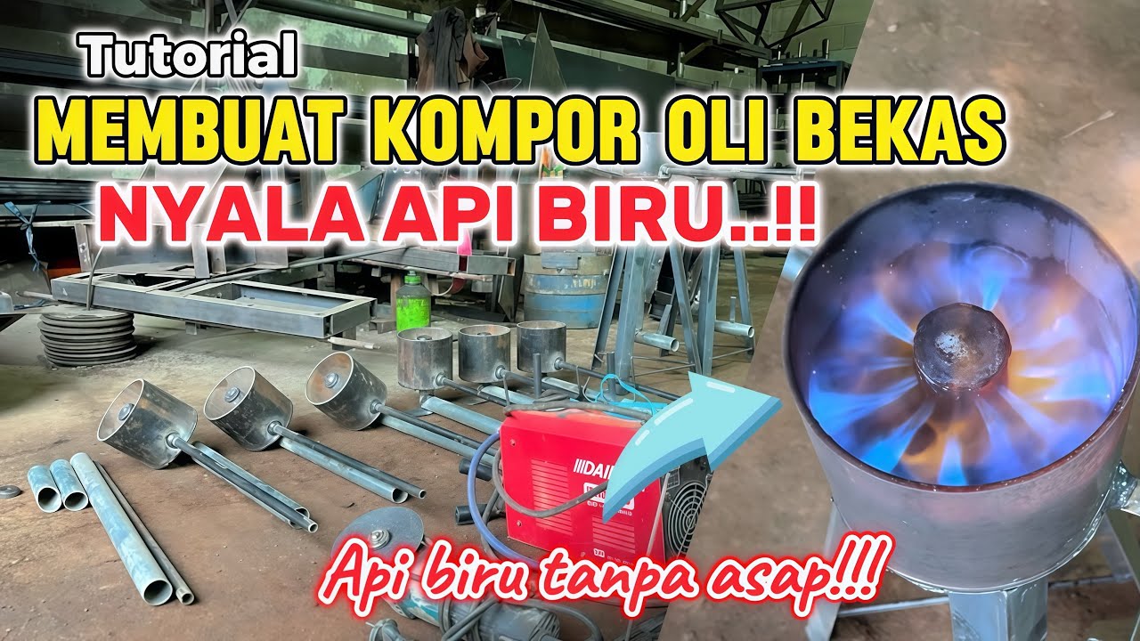 DIY KOMPOR OLI BEKAS || Api Jadi Biru Tanpa Asap || Inovasi atau sekedar Hoax?? 