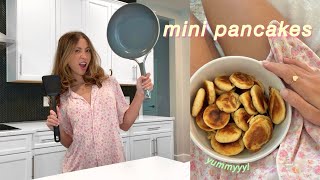 haciendo mini pancakes 🤤🥞