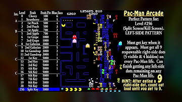 Perfect Pac-Man Patterns (Level 256: Split/Kill Screen)