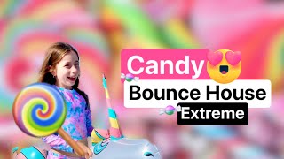 EXTREME Candy Bounce House!! 😍