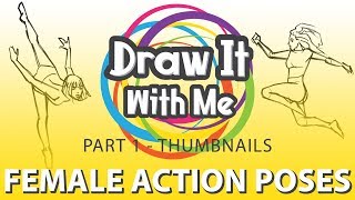 Female Action Poses Part 1- Thumbnails