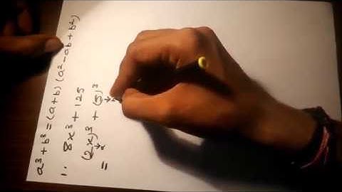Factoring Sums and Differences of Cubes part-1 by THE COUNT MENTOR