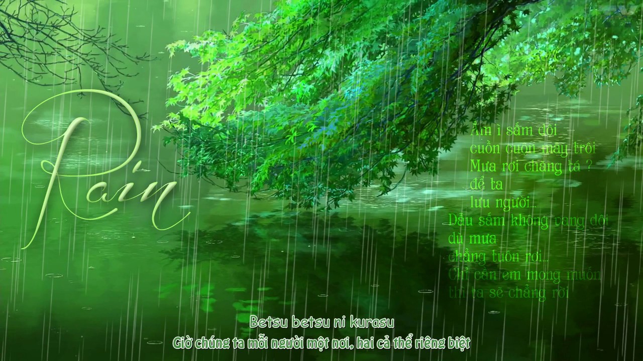 [Vietsub- Lyrics] Garden of Words OST: Rain - Motohiro  