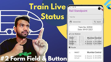 TextFormField & date IconButton UI | Train Standpoint | flutter tutorial in Hindi # 4.2