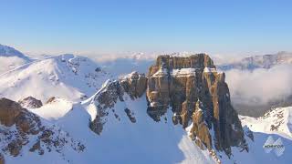 Switzerland's fabulous winter scenery in the Alps - Flumserberg - 4K movie