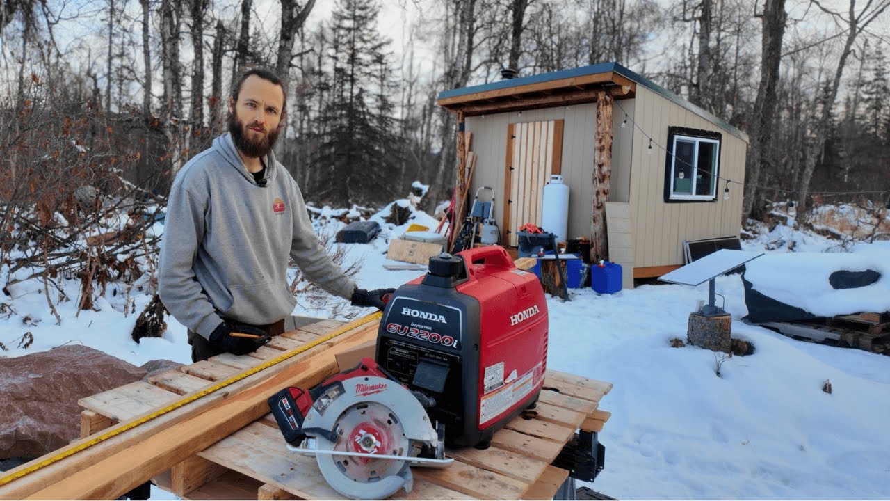 Living Off-Grid In Alaska Building Winter Essentials: Generator Box & Sled〈EP28〉