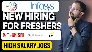 Infosys New Hiring Announced For Freshers | Wipro, EY, Vertiv, Ford, Sutherland Jobs | Apply Now