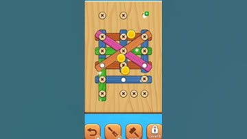 Wood Nut And Bolts Puzzle hard level 6 #nutsandbolts #woodnutandbolt #gaming #puzzle