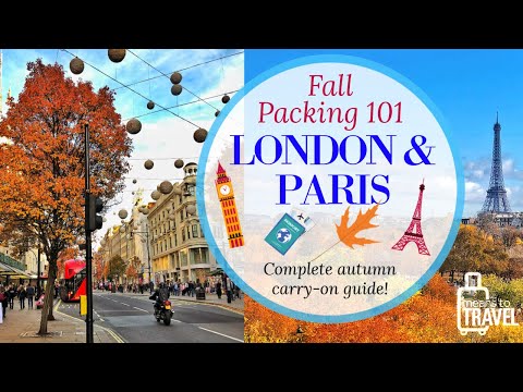 HOW TO PACK FOR LONDON & PARIS IN FALL IN JUST A CARRY ON! (AUTUMN PACKING TUTORIAL)