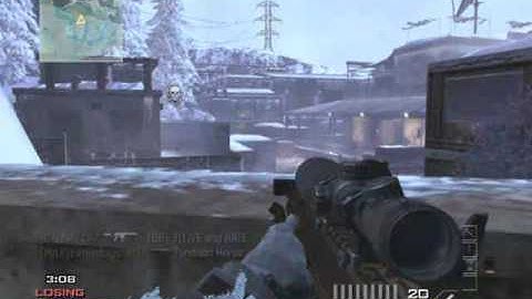 Call of Duty MW3 - Hardscoping On Outpost with Barrett 50
