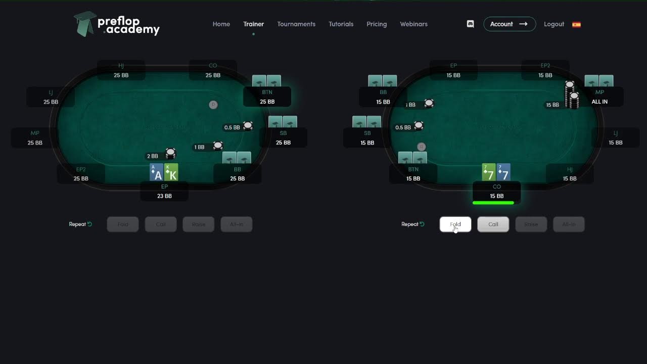 Preflop training, vs Limper